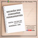 ACOMPANHE HOJE, 19 DE ABRIL, ÀS 18H, A REUNIÃO DAS COMISSÕES PERMANENTES 