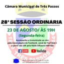 ACOMPANHE HOJE, 23 DE AGOSTO, A 28ª SESSÃO ORDINÁRIA