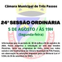 ACOMPANHE HOJE, 5 DE AGOSTO, A 24ª SESSÃO ORDINÁRIA DE 2024