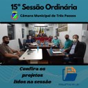 ACOMPANHE O RESUMO DA 15ª SESSÃO ORDINÁRIA