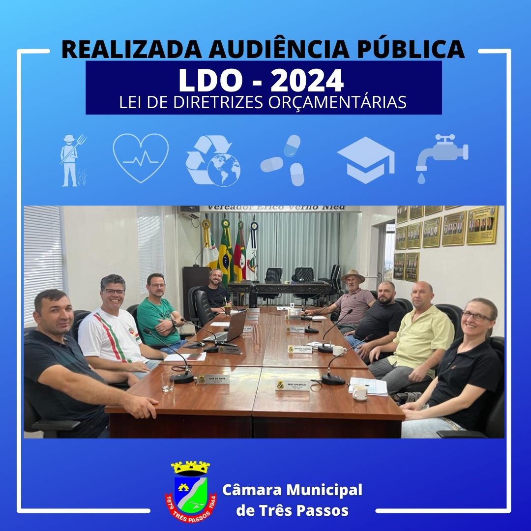 APRESENTADO O PROJETO DA LDO-2024