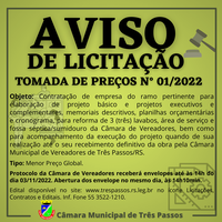 AVISO DE LICITAÇÃO