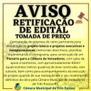 AVISO DE RETIFICAÇÃO AO EDITAL