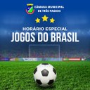 CÂMARA DE VEREADORES TERÁ HORÁRIO ESPECIAL EM DIAS DE JOGOS DA SELEÇÃO BRASILEIRA