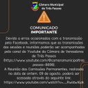 Comunicado importante sobre as transmissões