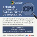 CPI REALIZARÁ NOVAS OITIVA NA SEGUNDA-FEIRA, 24 DE JUNHO