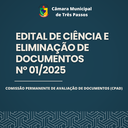 Edital de Ciência e Eliminação de Documentos 2025