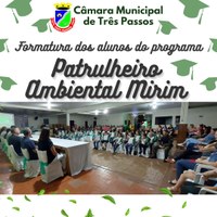 Formatura dos alunos do programa Patrulheiro Ambiental Mirim