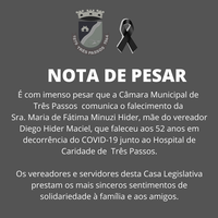 NOTA DE PESAR