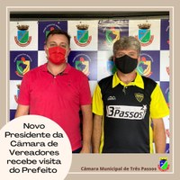 NOVO PRESIDENTE DA CÂMARA RECEBE VISITA DO PREFEITO MUNICIPAL