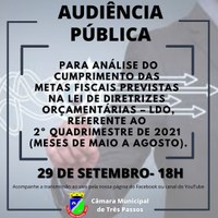 PARTICIPE DA AUDIÊNCIA PÚBLICA