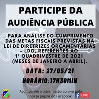 PARTICIPE DA AUDIÊNCIA PÚBLICA