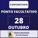 Ponto Facultativo: Dia 28 de outubro de 2024