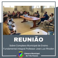 PRESIDENTE DA CÂMARA PROMOVE REUNIÃO COM PAIS DO BAIRRO FREI OLÍMPIO