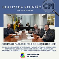 REALIZADA 1ª REUNIÃO DA COMISSÃO PARLAMENTAR DE INQUÉRITO (CPI) SOBRE O FUNDO DE PREVIDÊNCIA