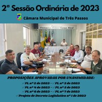 REALIZADA A 2ª SESSÃO ORDINÁRIA DE 2023