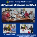 REALIZADA A 38ª SESSÃO ORDINÁRIA DE 2024 