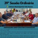 REALIZADA A 39ª SESSÃO ORDINÁRIA DE 2022