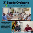 REALIZADA A 3ª SESSÃO ORDINÁRIA 