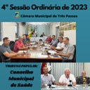 REALIZADA A 4ª SESSÃO ORDINÁRIA DE 2023