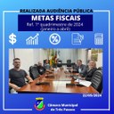 REALIZADA AUDIÊNCIA PÚBLICA PARA ANÁLISE DO CUMPRIMENTO DAS METAS FISCAIS PREVISTAS NA LDO- REF. 1º QUADRIMESTRE DE 2024 