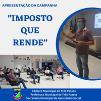 Realizada reunião sobre a campanha “IMPOSTO QUE RENDE”