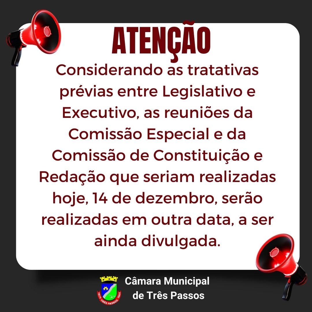 Retificação das Reuniões em 14/12/2022