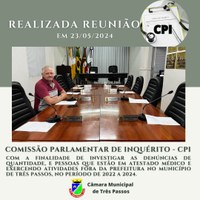 REUNIÃO DA COMISSÃO PARLAMENTAR DE INQUÉRITO (CPI) SOBRE ATESTADOS MÉDICOS