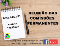 REUNIÃO DAS COMISSÕES PERMANENTES