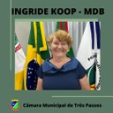 SUPLENTE DE VEREADORA, INGRIDE KOOP, ASSUME CADEIRA DO MDB